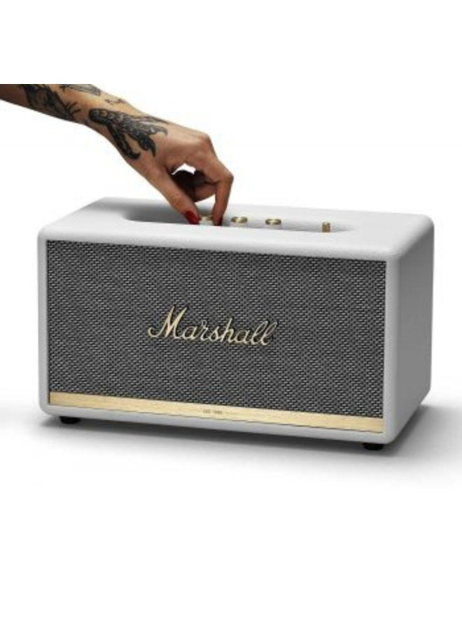 Marshall Stanmore II Bluetooth Speaker - 5.0 Bluetooth and aptX Technology With 30ft Wireless Bluetooth Speakers Range 80W - White - Image 5